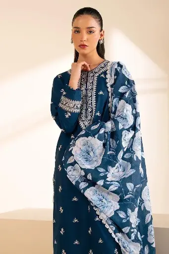 3 pcs Embroidered unstitched
