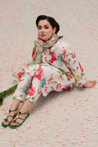 SANA SAFINAZ multi slub dupatta