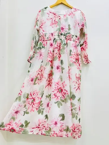 Printed Chiffon frock