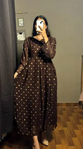 Organza printed Frock