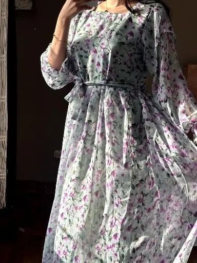 Chiffon Printed Frock